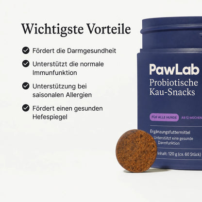 Probiotische Kau-Snacks für Hunde