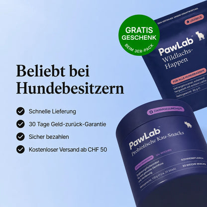 Probiotische Kau-Snacks für Hunde